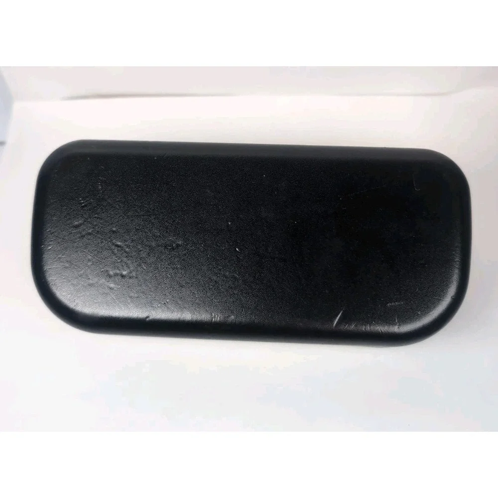 Coach Small Eyeglass/Sunglass Black Hard Case, Clamshell Closure W/Clean Cloth